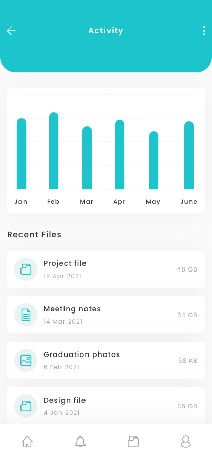 Cloud Storage Mobile App UI Kit - Screenshot 5