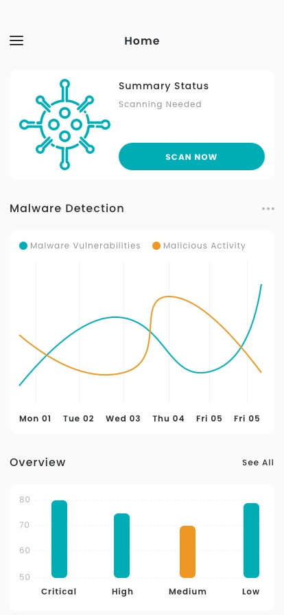 Antivirus & Malware Scanner App UI Kit - Screenshot 3