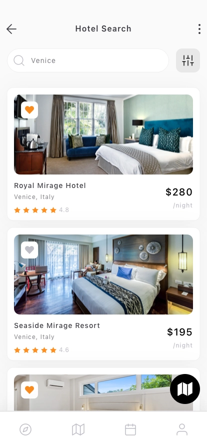 Hotel Reservation Mobile App UI Kit - Screenshot 3