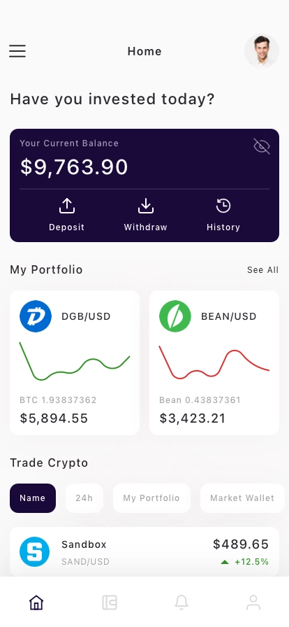 Crypto Staking Mobile App UI Kit - Screenshot 1