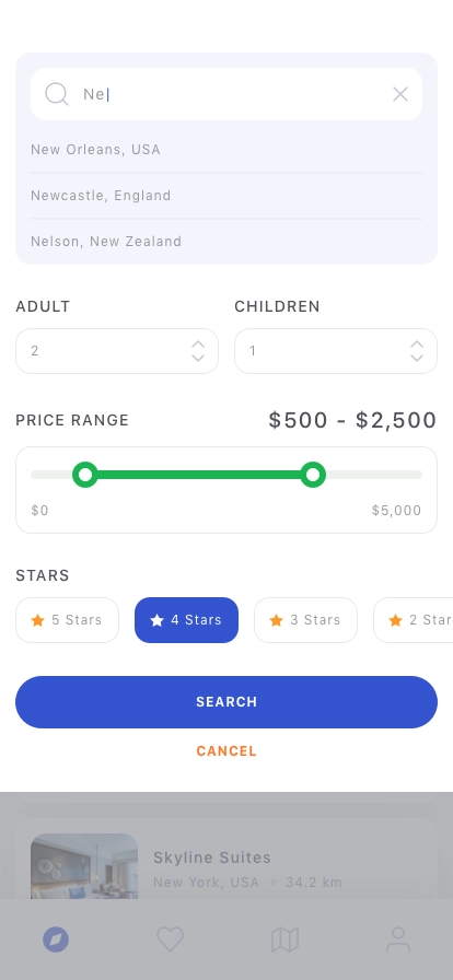 Travel Booking Mobile App UI Kit - Screenshot 3
