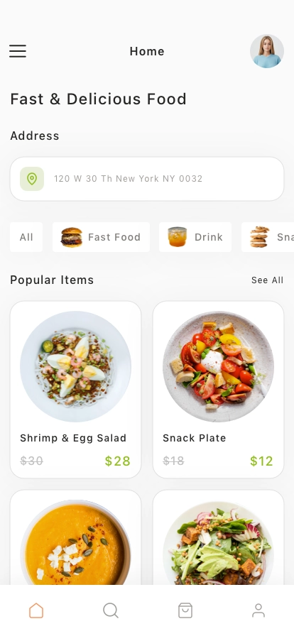 Food Delivery Mobile App UI Kit - Screenshot 1