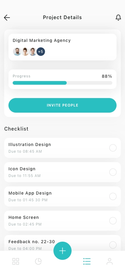 Task Manager Mobile App UI Kit - Screenshot 2