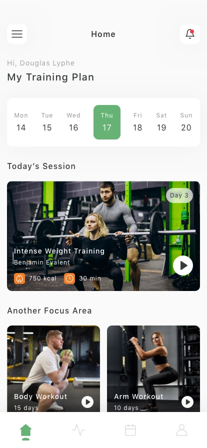 Fitness Coach Mobile App UI Kit - Screenshot 1