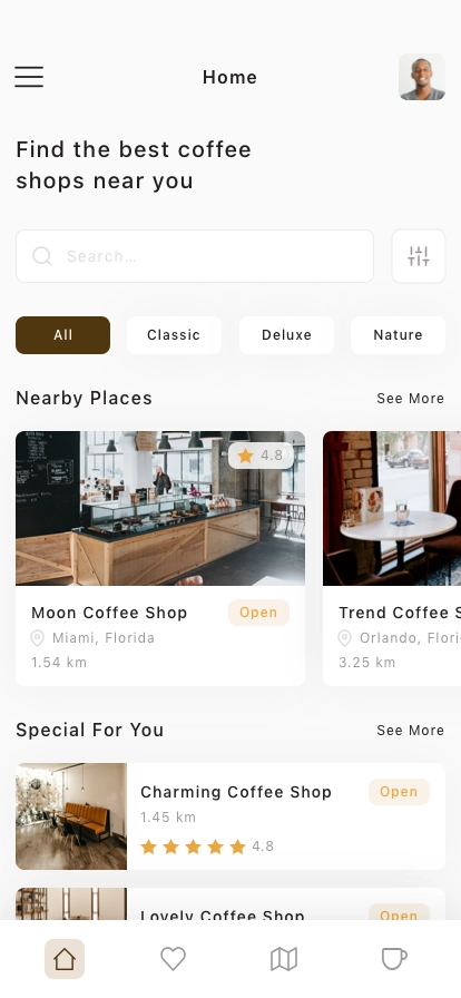 Coffee Shop Mobile App UI Kit - Screenshot 1
