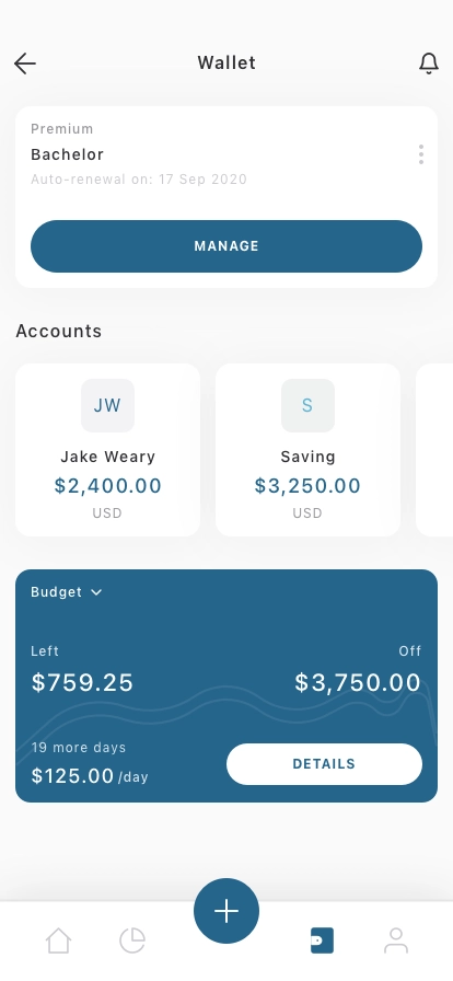 Cost Management Mobile App UI Kit - Screenshot 2