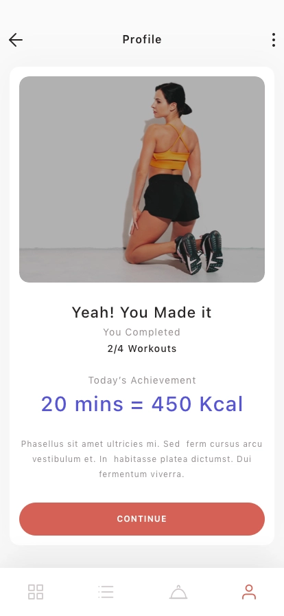 Workout Mobile App UI Kit - Screenshot 5
