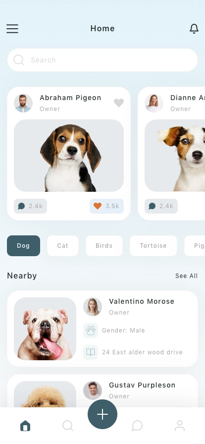 Pet Adoption Mobile App UI Kit - Screenshot 1