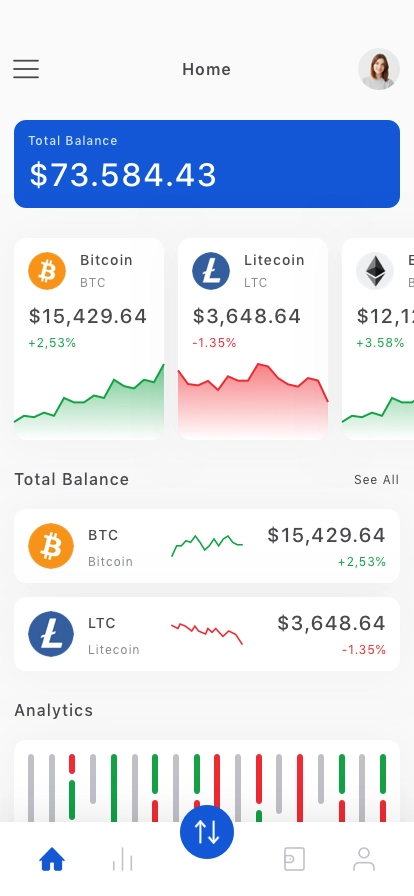 Crypto Wallet Mobile App UI Kit - Screenshot 3