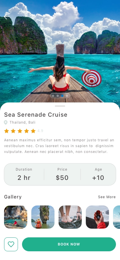 Trip & Travel Mobile App UI Kit - Screenshot 3