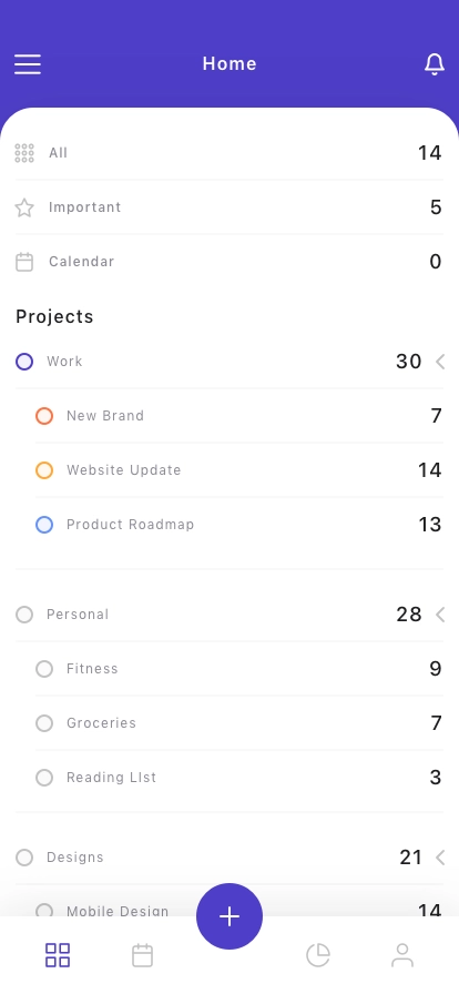 Task & ToDo List App UI Kit - Screenshot 3