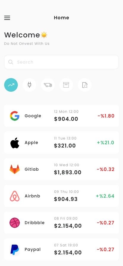 Forex Trading App UI Kit - Screenshot 2