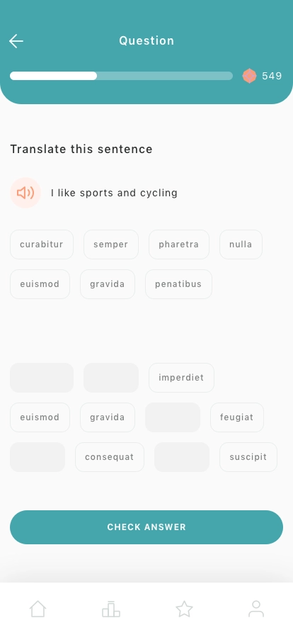 Language Learning Mobile App UI Kit - Screenshot 5