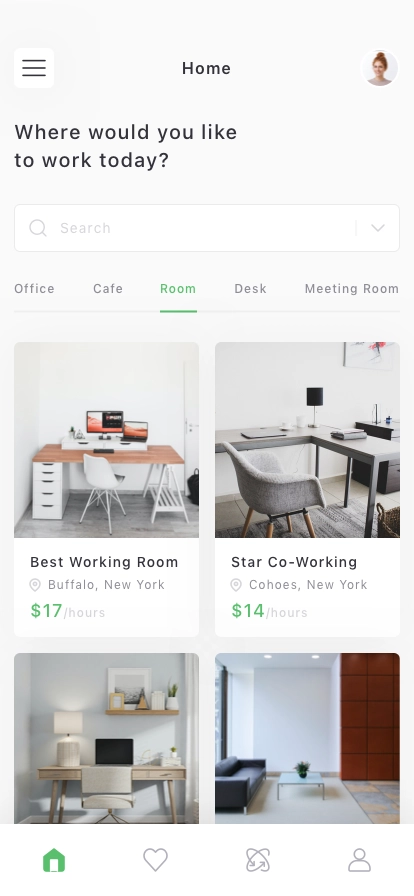 Working Space Finder App UI Kit - Screenshot 3