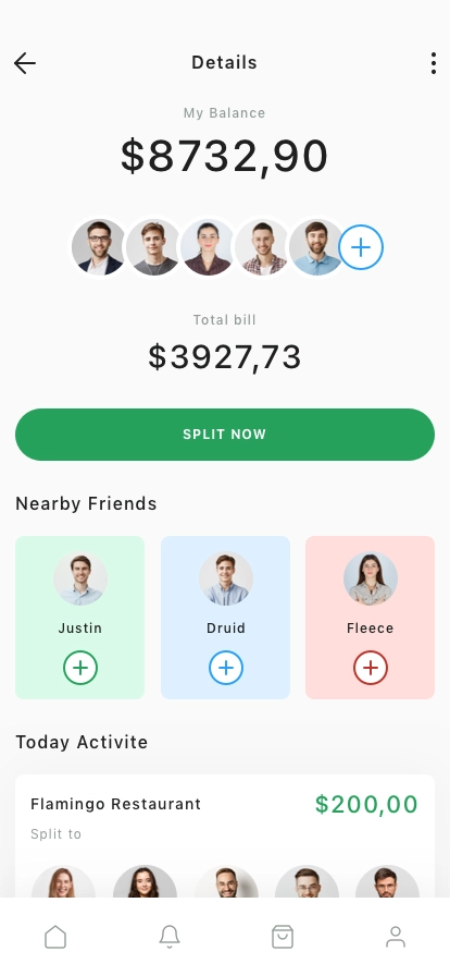Bill Split App UI Kit - Screenshot 2