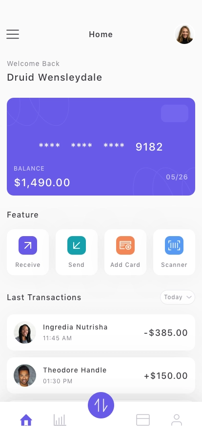 Credit Card Mobile App UI Kit - Screenshot 2