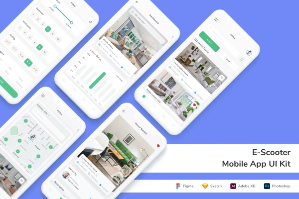 E-Scooter Mobile App UI Kit