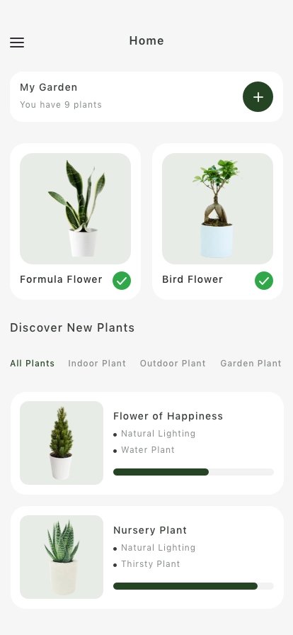 Plant Growing Mobile App UI Kit - Screenshot 1