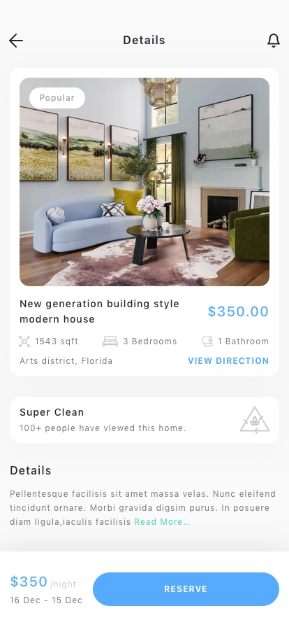 Find Property & Rent Mobile App UI Kit - Screenshot 2