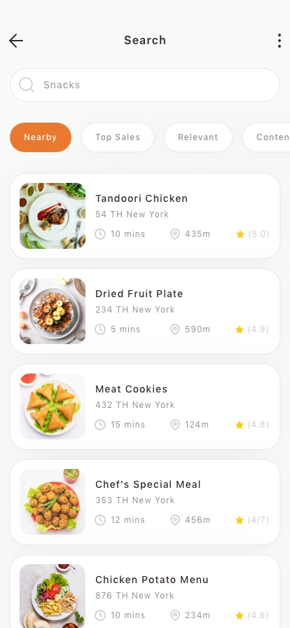 Food Delivery Mobile App UI Kit - Screenshot 2