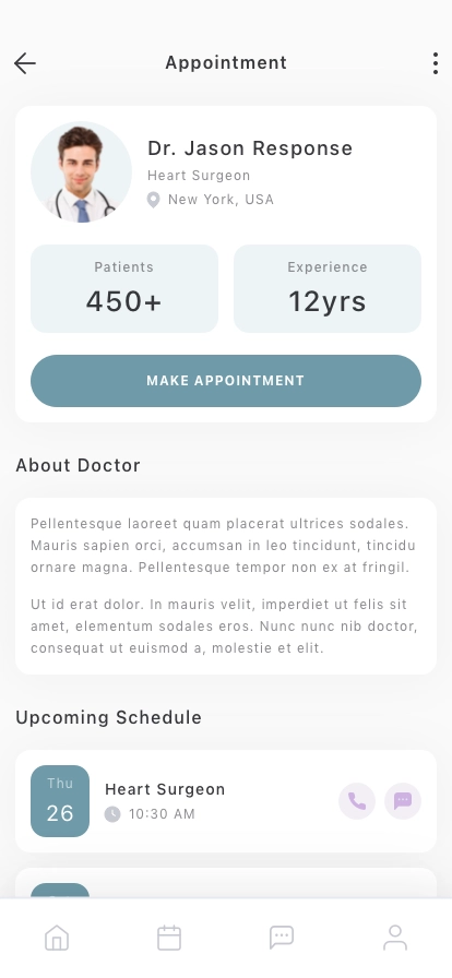 Doctor & Patient Mobile App UI Kit - Screenshot 2