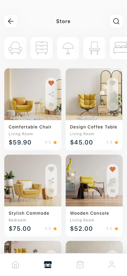 Home Furniture Mobile App UI Kit - Screenshot 3