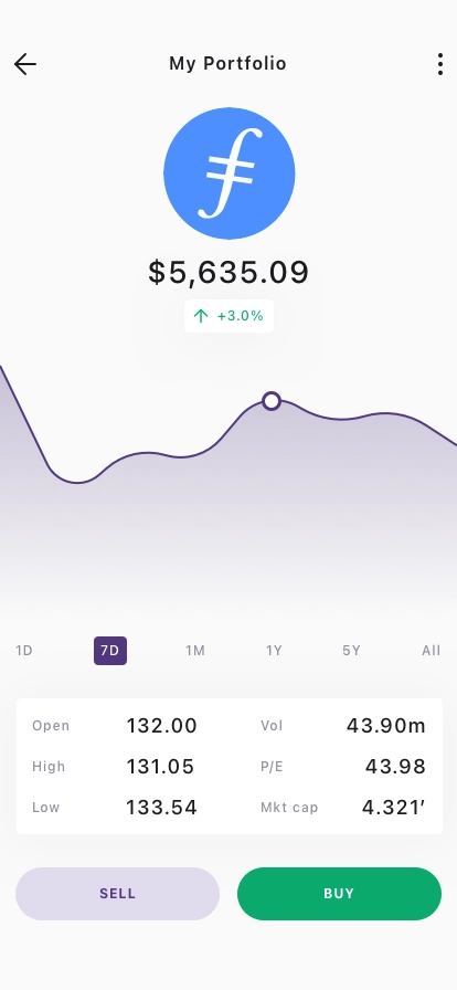 Cryptocurrency Trade Mobile App UI Kit - Screenshot 4