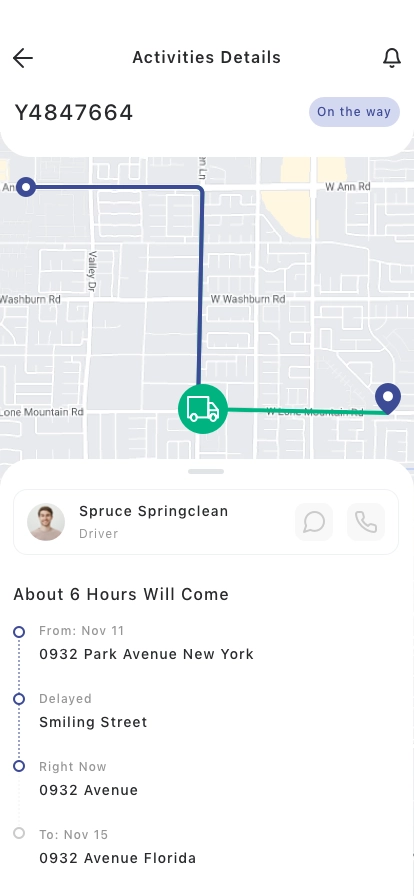 Shipment Tracker Mobile App UI Kit - Screenshot 2