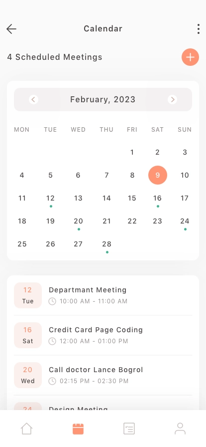 Event Calendar Mobile App UI Kit - Screenshot 2