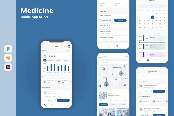 Medicine Mobile App UI Kit