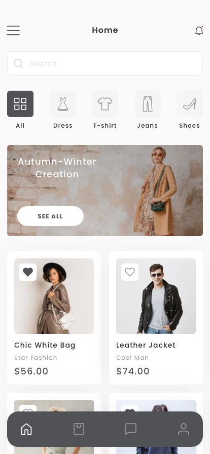 Fashion Store Mobile App UI Kit - Screenshot 1