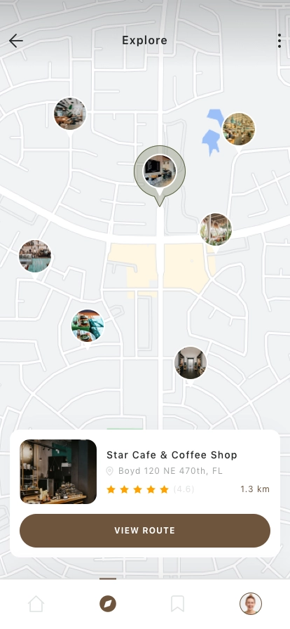 Finder Cafe Mobile App UI Kit - Screenshot 3