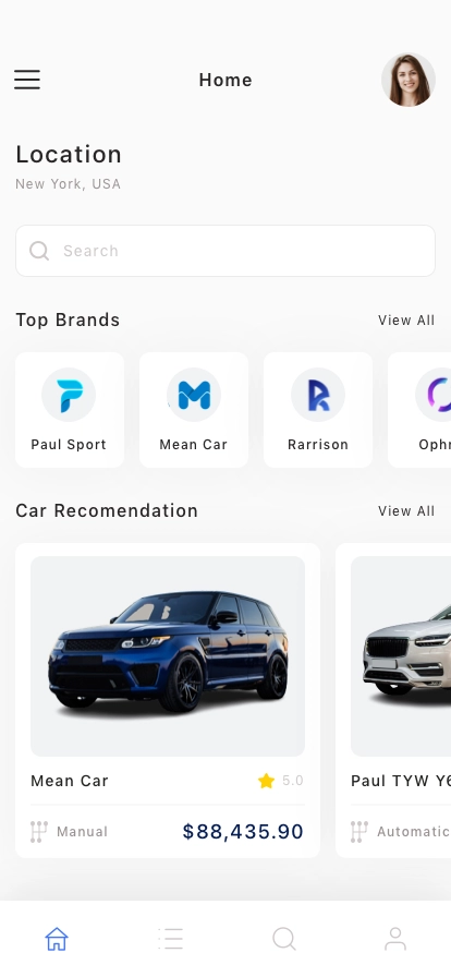 Car Marketplace Mobile App UI Kit - Screenshot 1