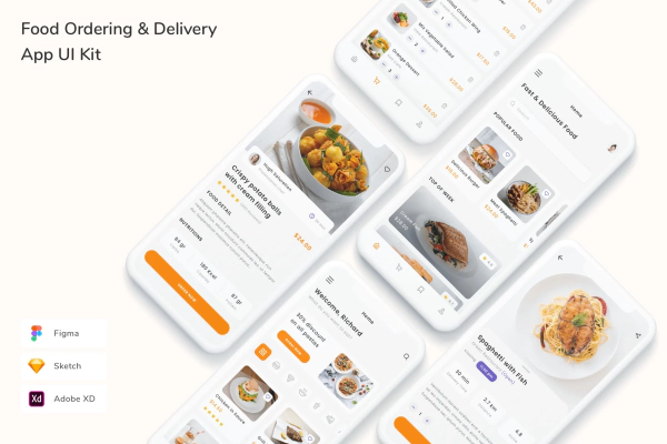 Food Ordering & Delivery App UI Kit