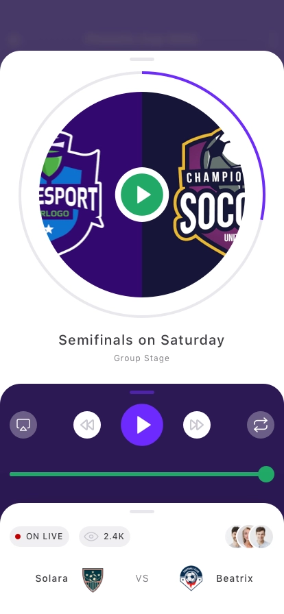 Live Score Mobile App UI Kit - Screenshot 5