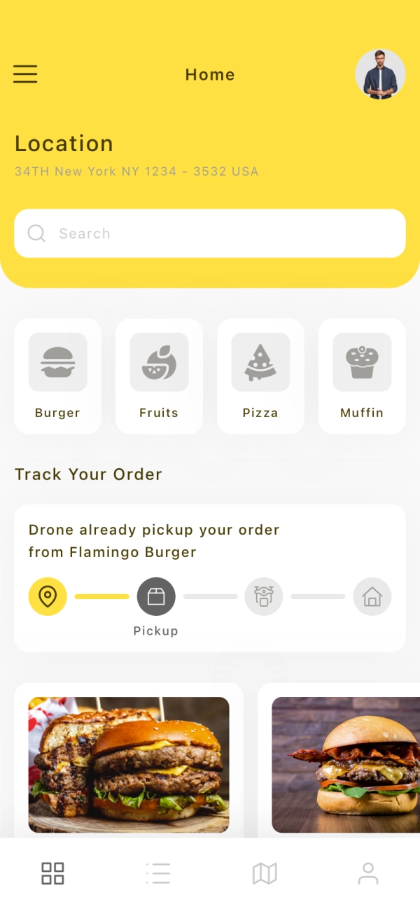 Drone Delivery Service Mobile App UI Kit - Screenshot 1