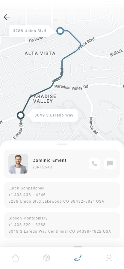 Parcel Service Mobile App UI Kit - Screenshot 4