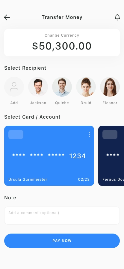 Money Transfer Mobile App UI Kit - Screenshot 5