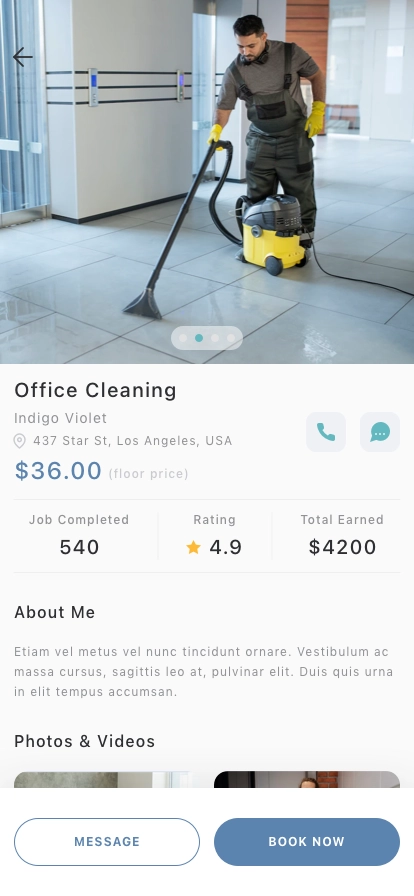 Home Service Mobile App UI Kit - Screenshot 9