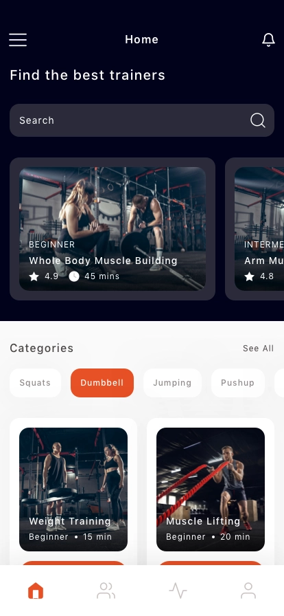 Fitness Mobile App UI Kit - Screenshot 2
