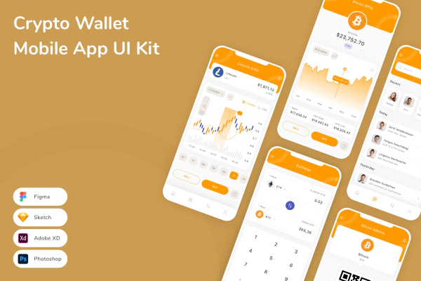 Crypto Wallet Mobile App UI Kit