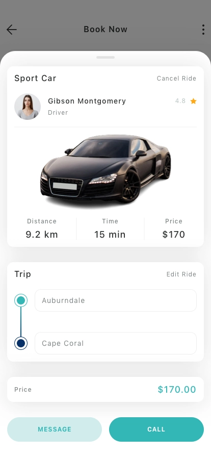Car Rental Mobile App UI Kit - Screenshot 3
