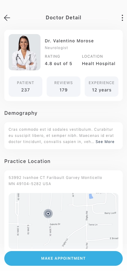 Medical Mobile App UI Kit - Screenshot 4