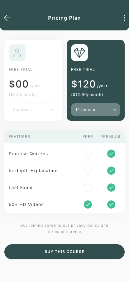 Learning Mobile App UI Kit - Screenshot 4