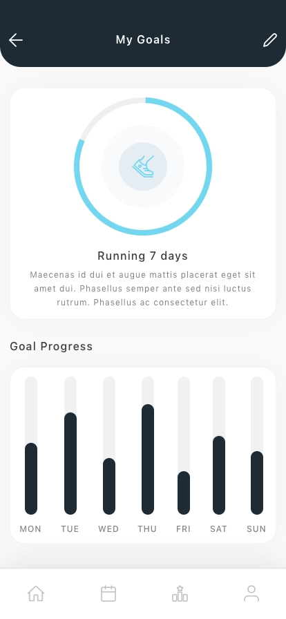 Habit & Motivation Mobile App UI Kit - Screenshot 2