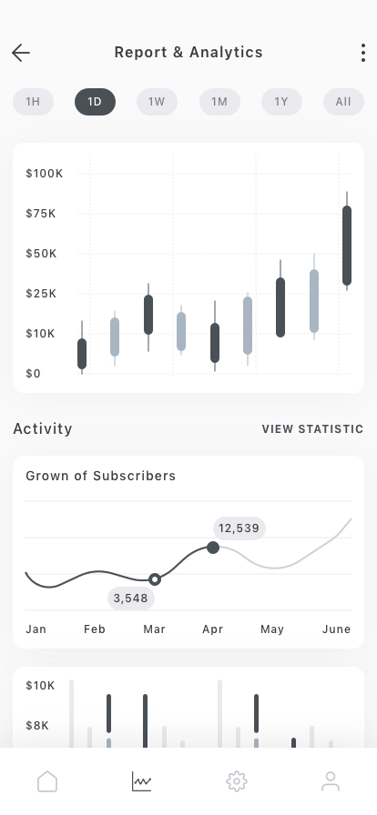 Crypto Market List Mobile App UI Kit - Screenshot 5