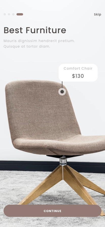 Furniture Shop Mobile App UI Kit - Screenshot 1