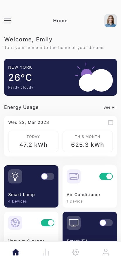 AI Smart Home Mobile App UI Kit - Screenshot 1