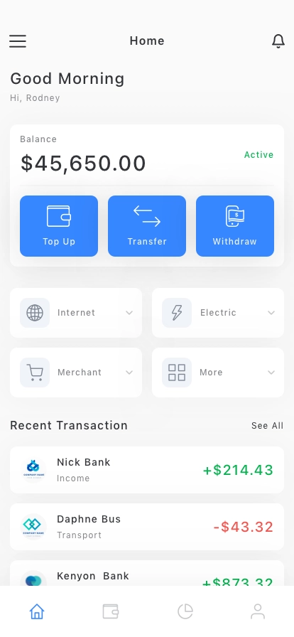 Send Money Mobile App UI Kit - Screenshot 1