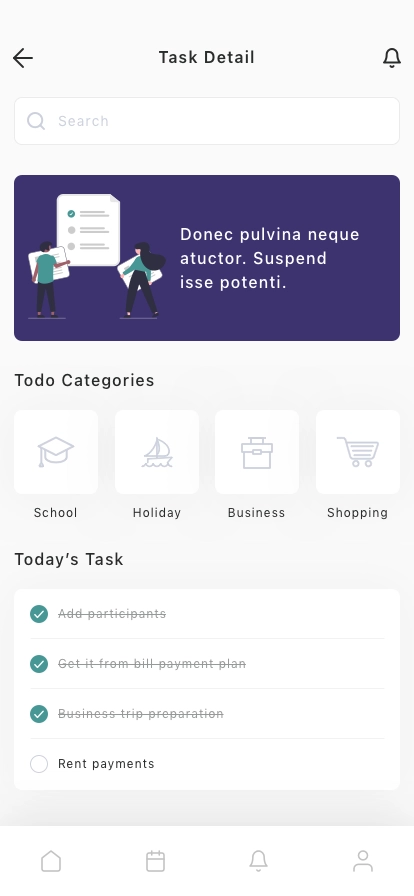 Task Planner & Management Mobile App UI Kit - Screenshot 2